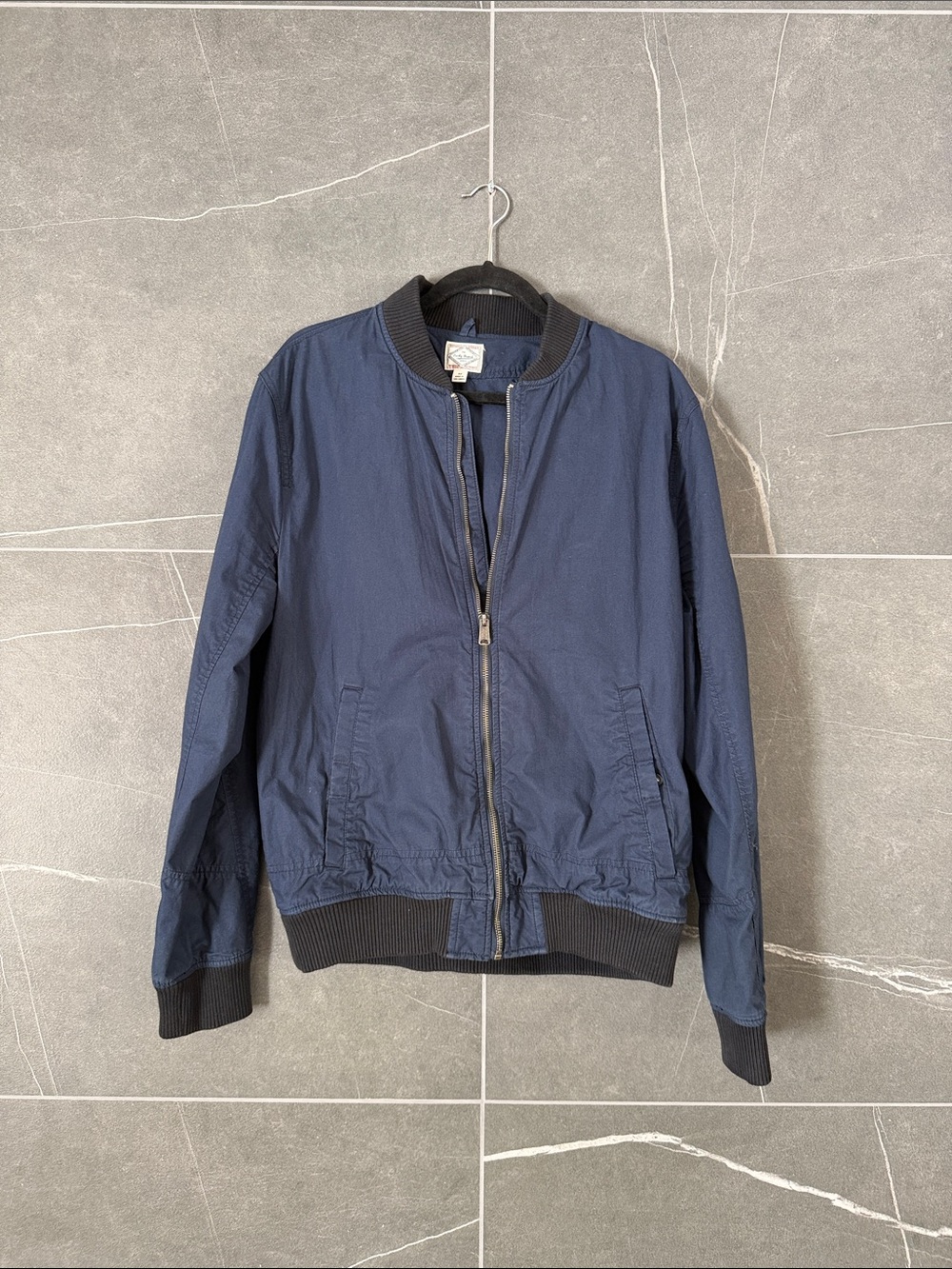 Lucky Brand Navy Bomber Jacket - Mens Medium - Like New